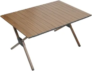Folding Camping Table Portable Roll Up Aluminum Table with Carry Bag for Outdoor Cooking Picnic Camp Boat Travel