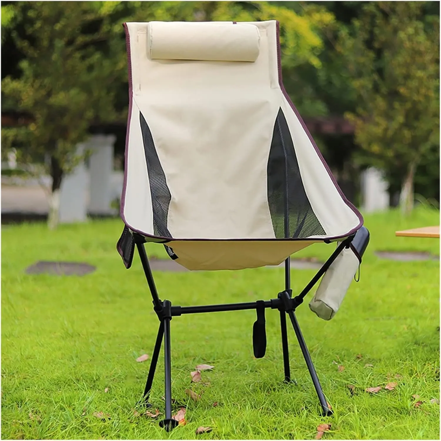 Folding Chair Moon Chairs Outdoor Camping Folding Telescopic Stool Portable Fishing Hiking Picnic Chairs Seat Tools
