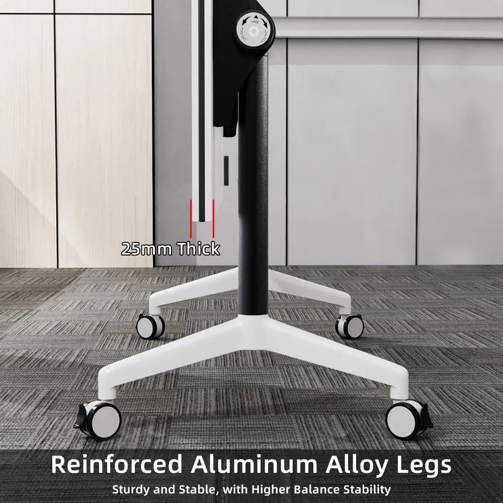 Folding Conference Tables with Flip-Top Design for Dynamic Meetings, Mobile Seminars, and Training Sessions in Offices, Classrooms, and Conference Rooms (Grey, 47.2×23.6×29.5in)