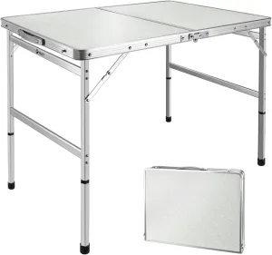 Folding Dining Table Outdoor Furniture for RV Garden Camping Picnic Portable Folding Table Height Adjusted Aluminum Alloy Foldable Desk Backpacking (Color : for 4-6 People)