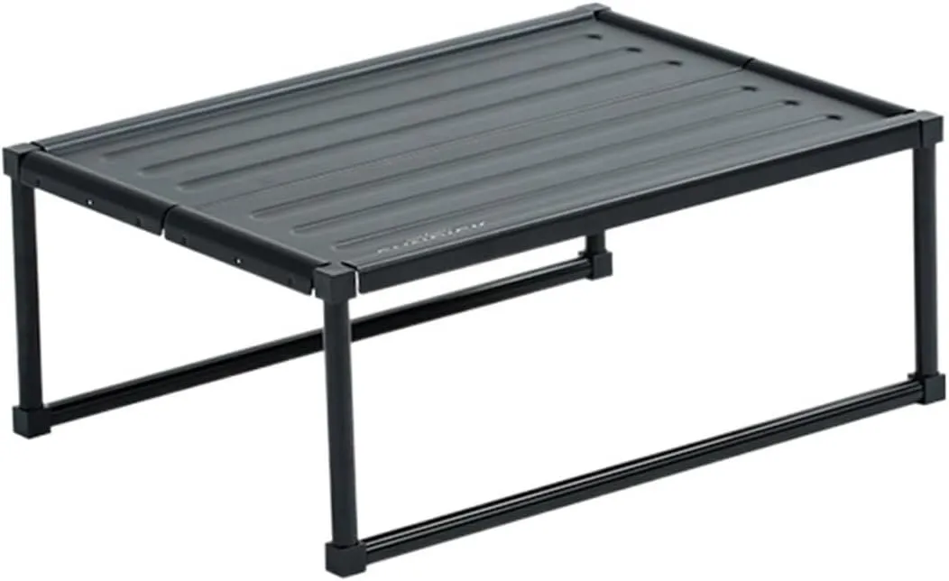 Folding Dining Table Ultra Light Folding Desk Black Portable Foldable Table Camping Outdoor Fur Computer Bed Tables Picnic Aluminium Alloy (Color : 360x250x140mm)