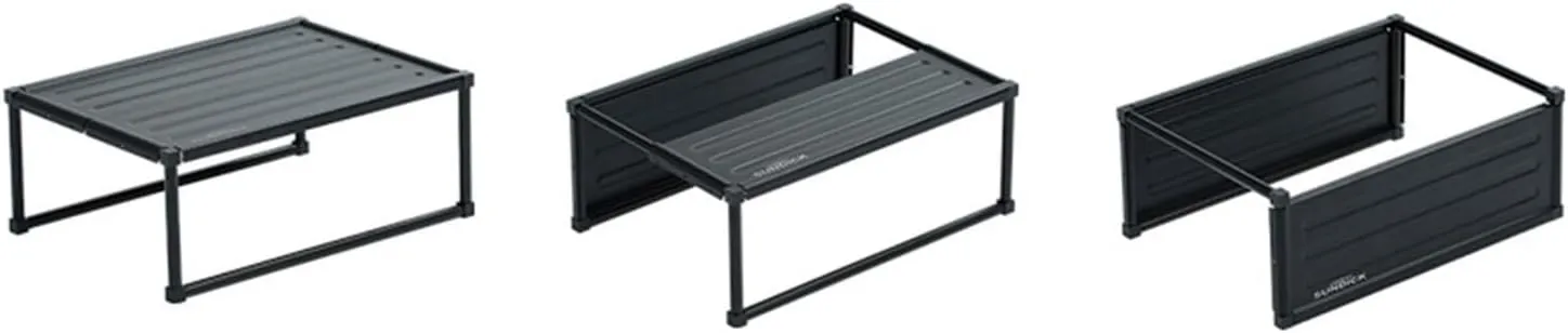 Folding Dining Table Ultra Light Folding Desk Black Portable Foldable Table Camping Outdoor Fur Computer Bed Tables Picnic Aluminium Alloy (Color : 360x250x140mm)