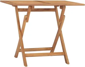 Folding Outdoor Dining Table Teak Wood Portable Rectangular Garden Furniture for Balcony Picnic Camping Kitchen Tables
