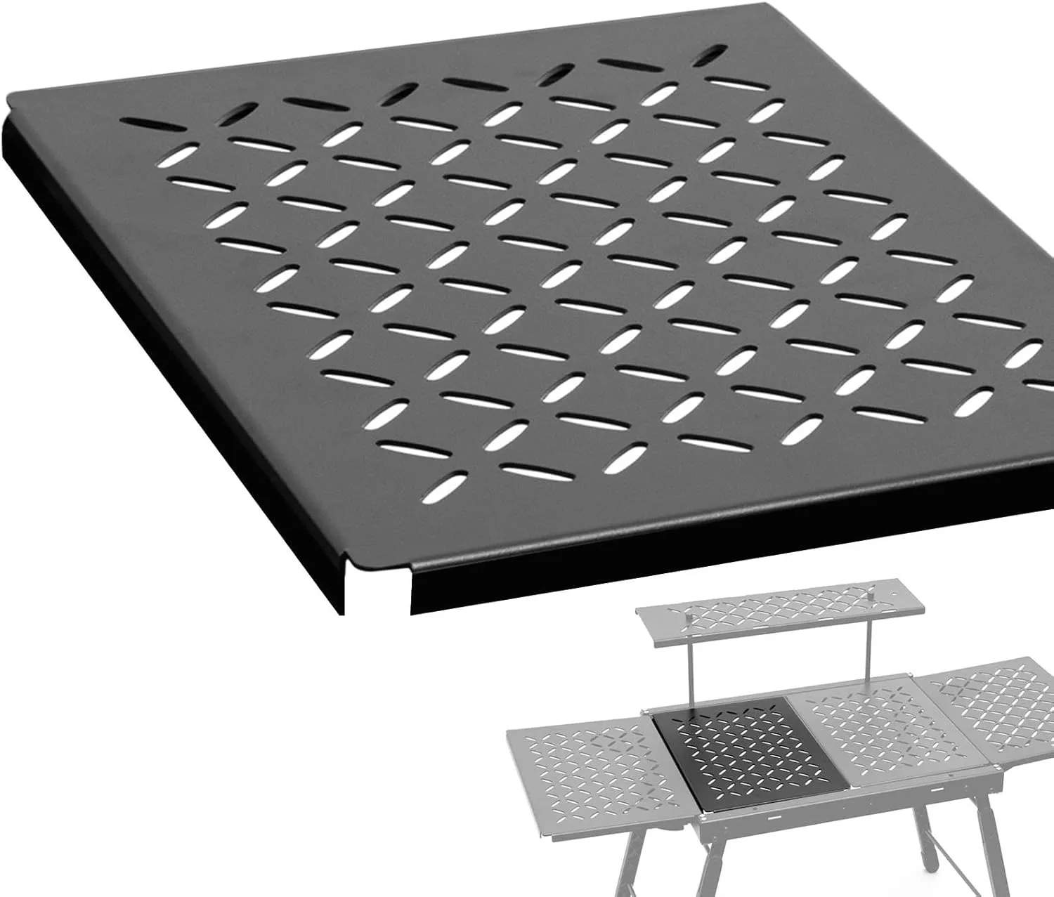 Folding Table Combination Unit Plate - Camp Table Plate, Extendable Table Plates | Extendable Table Plates with High-Precision Cutting, Camping Tables Supplies for Barbecue, Picnic, Fishing, Camping