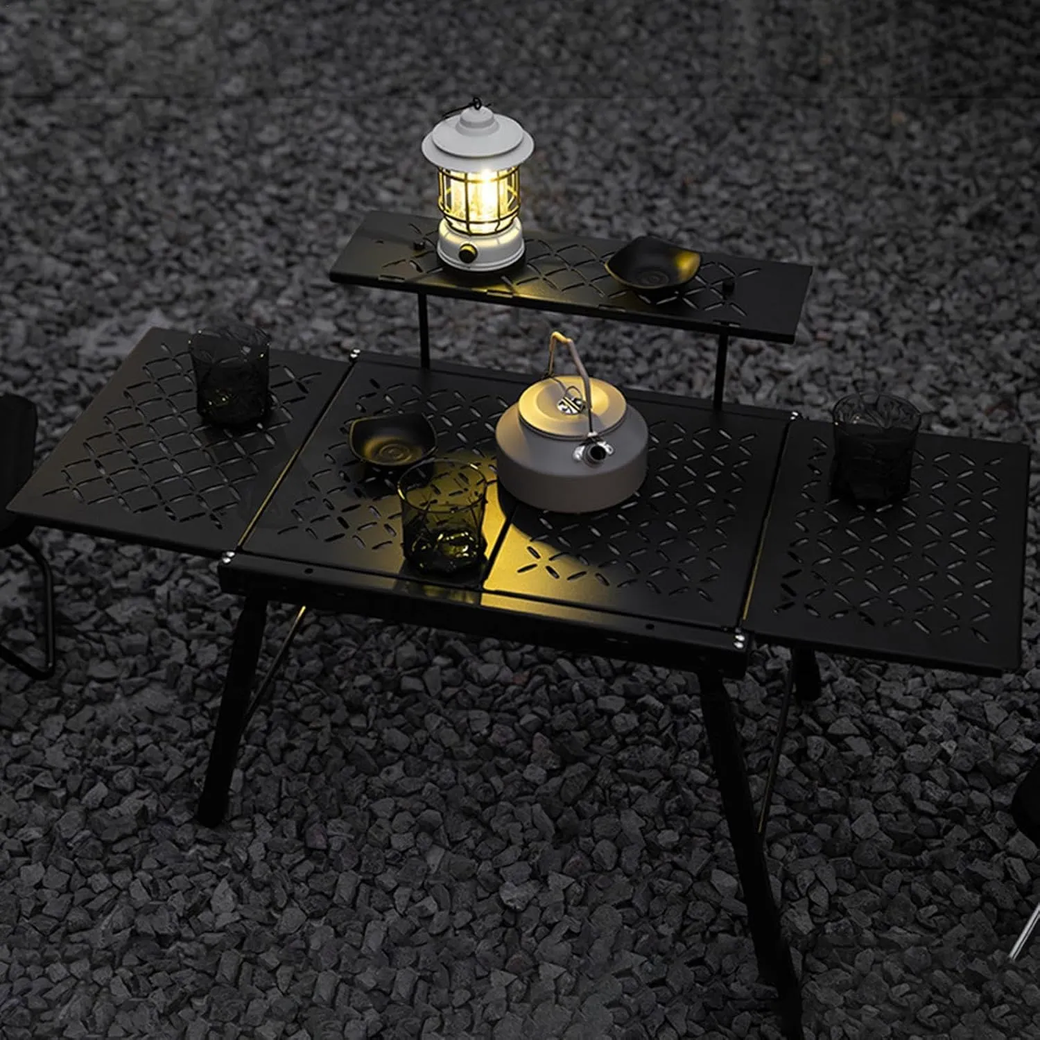 Folding Table Combination Unit Plate - Camp Table Plate, Extendable Table Plates | Extendable Table Plates with High-Precision Cutting, Camping Tables Supplies for Barbecue, Picnic, Fishing, Camping
