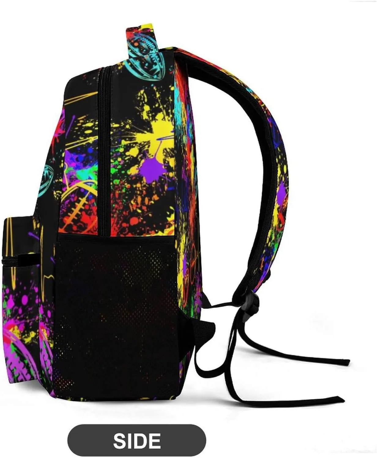 Football School Backpack for Kids Girls Boys, 16 InchFootball Bookbag, School Backpack for Children