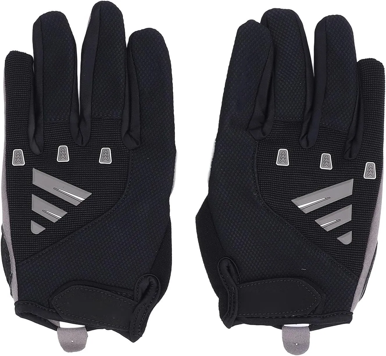 Full Finger Cycling Gloves, Shock Absorbing Thickened Padding Gloves Anti Slip Workout Gloves for Cycling (L)