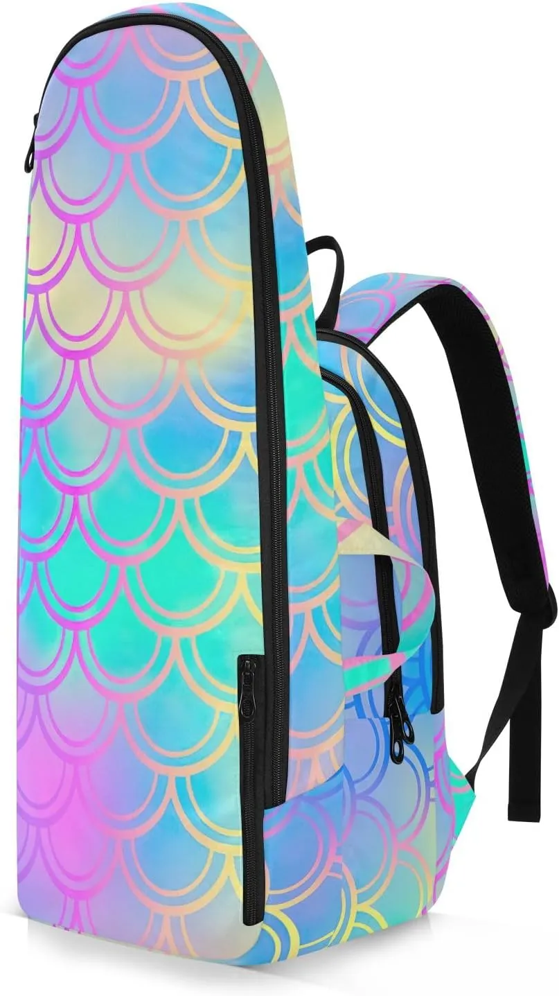 GAIGEO Abstract Waves Blue Sports Bag, Expandable Tennis Stuff, Sandwich Mesh Back, Breathable not Stuffy