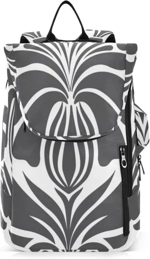 GAIGEO Cool Street Basketball Grey Tennis Backpack, Expandable Tennis Bag 2 Rackets, Sandwich Mesh Back, Breathable not Stuffy