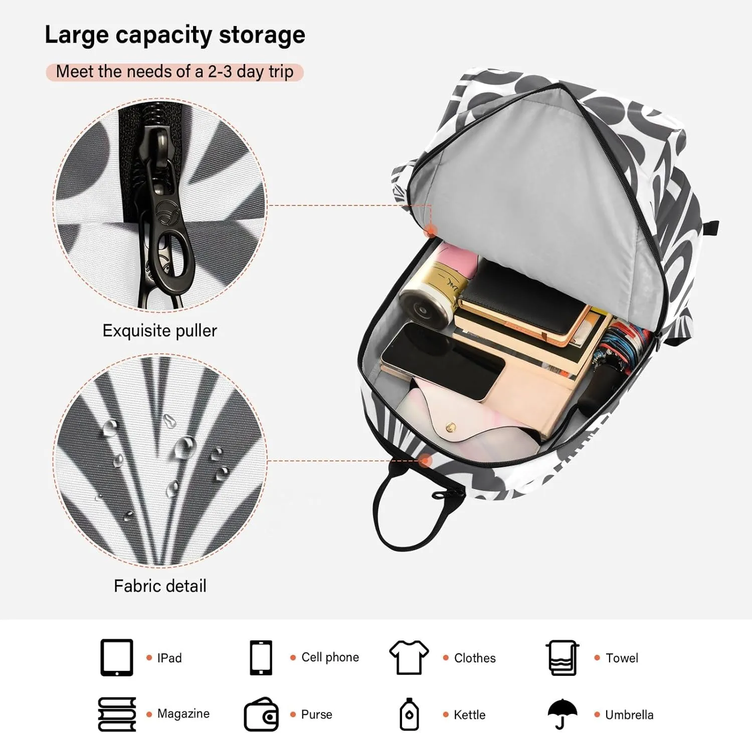 GAIGEO Cool Street Basketball Grey Tennis Backpack, Expandable Tennis Bag 2 Rackets, Sandwich Mesh Back, Breathable not Stuffy