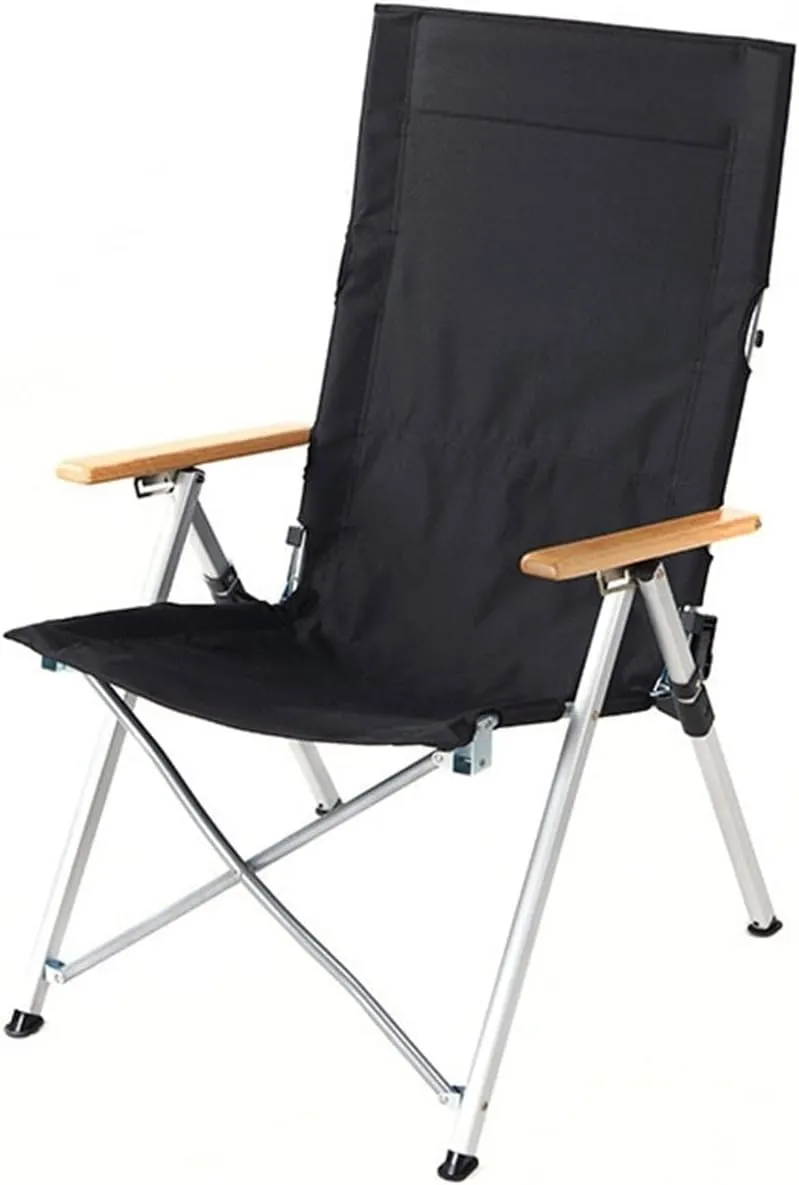 GaRcan Outdoor Camping Chair Folding Four-Speed Adjustable Long Chair Office Nap Recliner Picnic Beach Relaxation Chair (C)