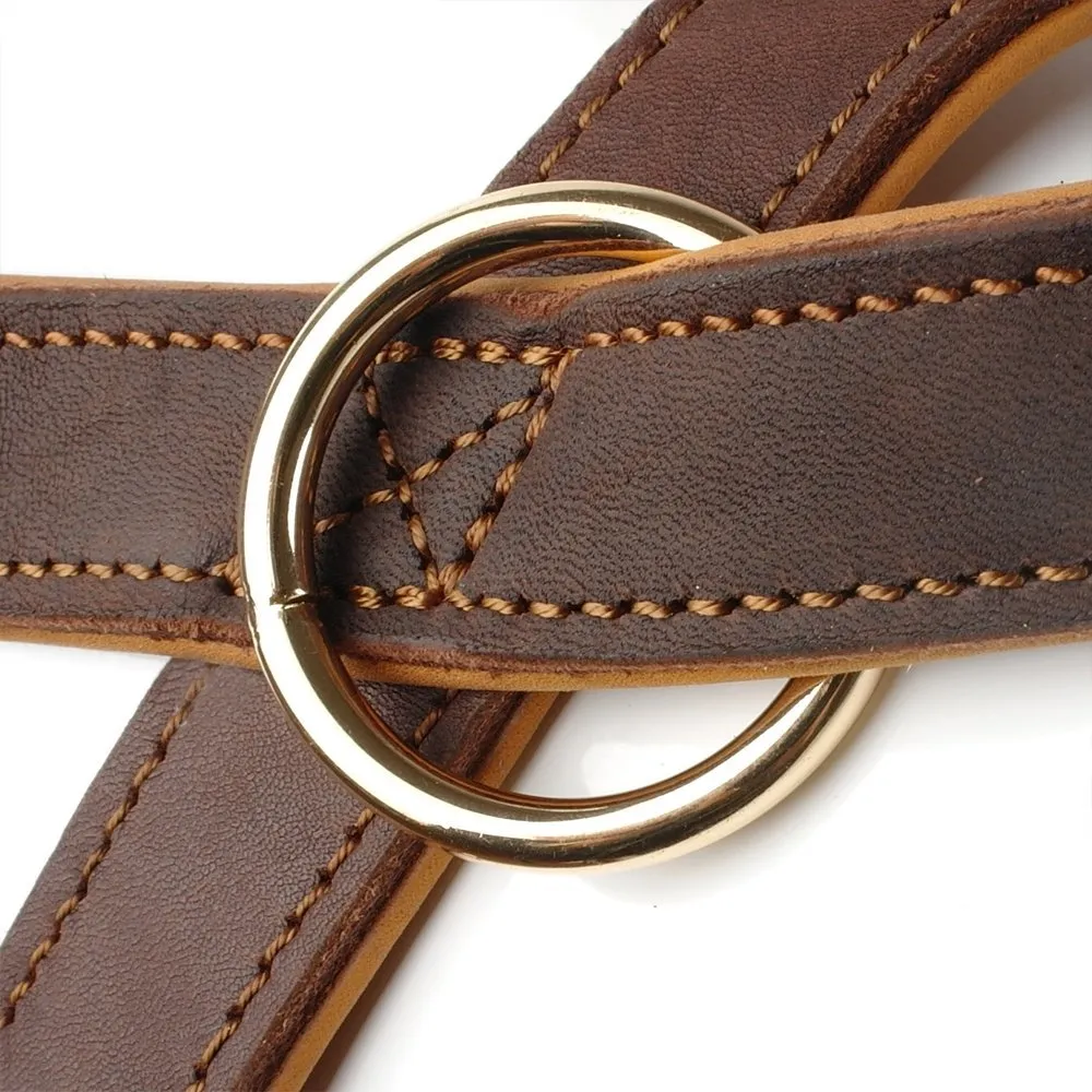 Genuine Leather No Pull Dog Harness