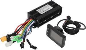 gernie DC24V 36V 48V 500W 750W Brushless Motor Controller, Waterproof 26A 3 Mode W ave Scooter Brushless Controller Kit with S866 Panel Display, E Bike Conversion Kit