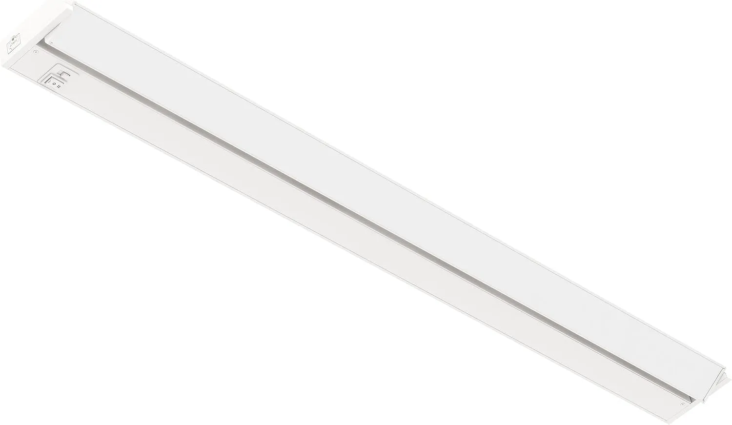 GETINLIGHT 40-inch Swivel LED Under Cabinet Lights, Glass Lens, Selectable White 2700K/4000K/5000K, Dimmable with Wall Dimmers, White Finish, IN-0202-5-WH