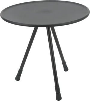 GLOGLOW Foldable Camping Round Table Retractable Portable Picnic Camping Table Aluminum Alloy Stable Easy to Operate Convenient Durable to Drive Home Alone (Matte Black)