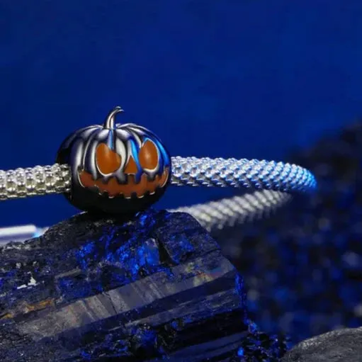 Glow in the Dark Pumpkin Lantern Charm
