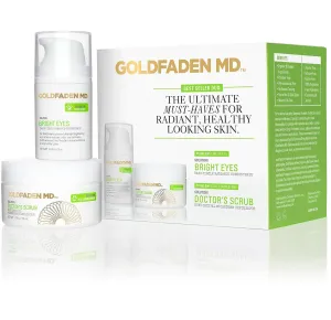 GOLDFADEN MD Duo Kit Bright Eyes and Doctors Scrub for Radiant Healthy Looking Skin