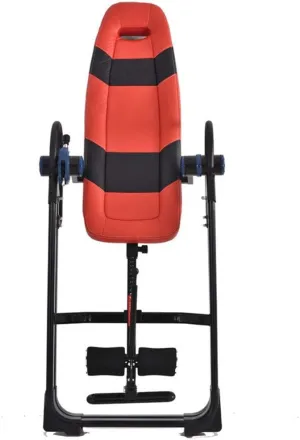 Gravity Heavy Duty Inversion Table Premium Folding Gravity Inversion Table Waist Inflatable Adjustment with Protective Strap Back (Red 130 * 78 * 156CM) (Red 130 * 78 * 156CM)