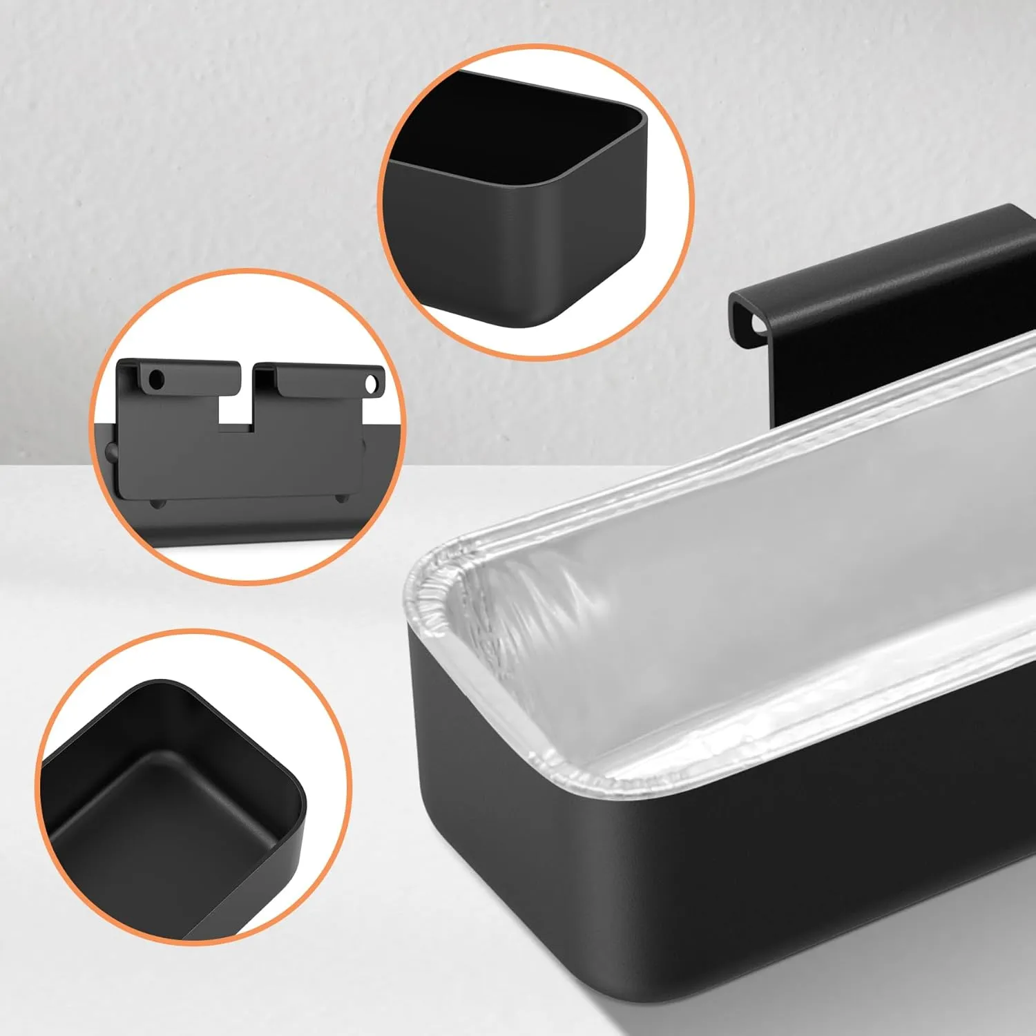 Grease Tray with Catch Pan for Camp Chef Accessories, Aluminum Drip Pans Liner Set for Camp Chef SG100 SG90 SG14 SG30 SG60 Stove, Drip Catcher Pan for Camp Chef Parts, Grease Tray Replacement