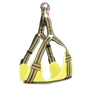 Green Padded Reflective Dog Harness