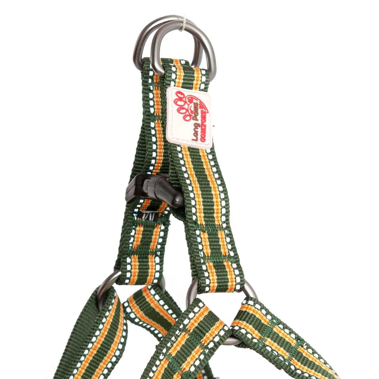 Green Padded Reflective Dog Harness