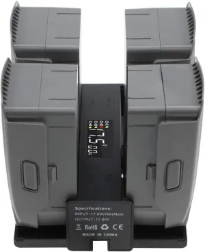 Hanatora 4 in 1 Foldable Battery Charging Hub for DJI Mavic 2 Pro/Zoom/Enterprise Drone,Multiple Charger Accessories with Charge Indicator LCD Display