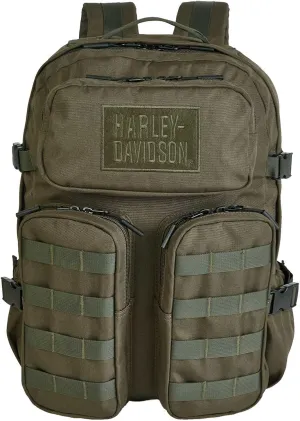 Harley-Davidson Rebel Rugged High-Density Polyester Backpack - Grape Leaf