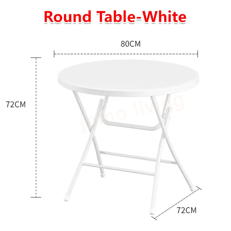 HDPE Foldable Round Table Folding Table Outdoor Indoor Portable Table Camping Picnic Table
