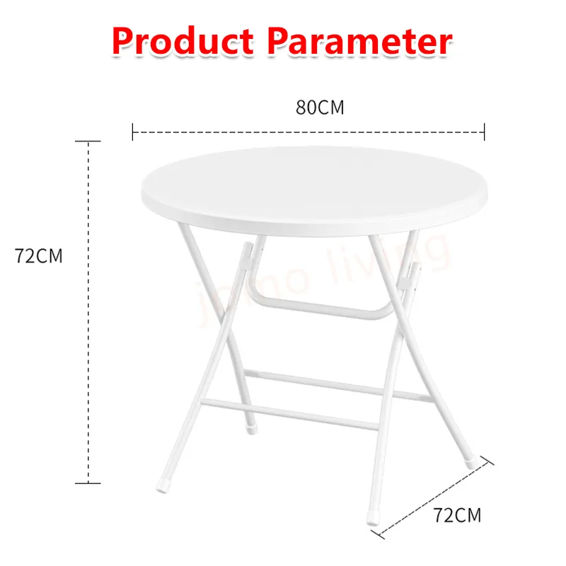 HDPE Foldable Round Table Folding Table Outdoor Indoor Portable Table Camping Picnic Table