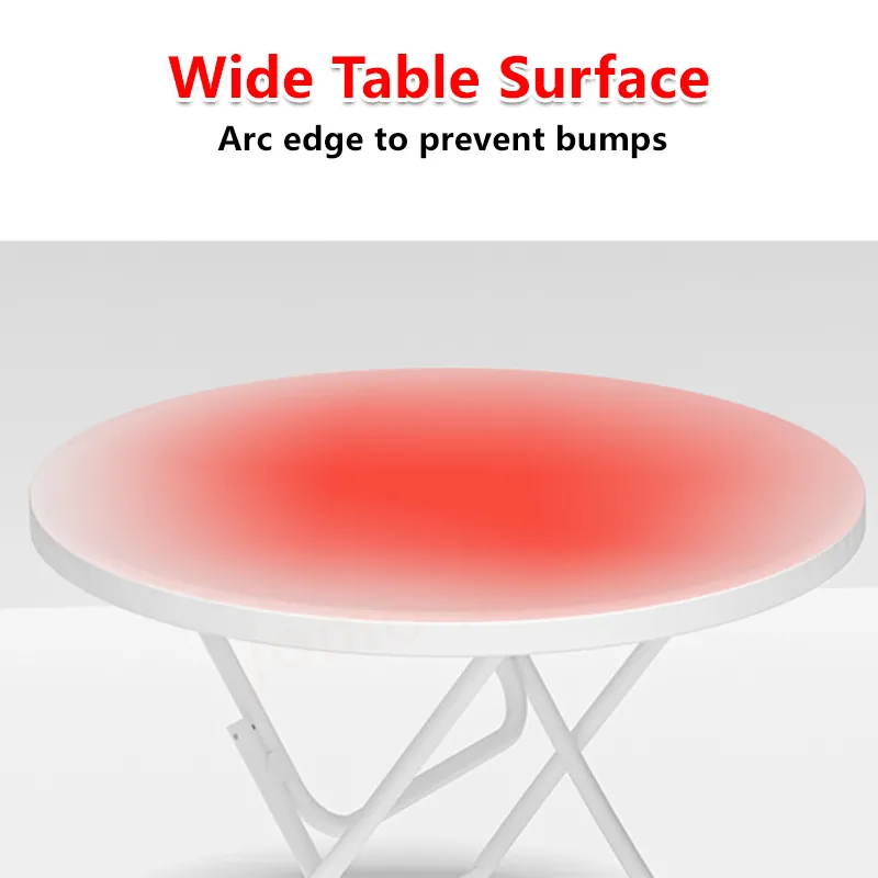 HDPE Foldable Round Table Folding Table Outdoor Indoor Portable Table Camping Picnic Table