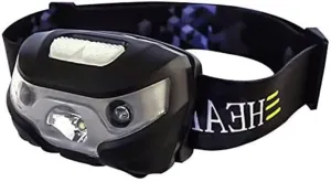 Head Torch,Intelligent induction headlight USB charging glare LED waterproof fishing camp light infrared induction Battery LED headligh