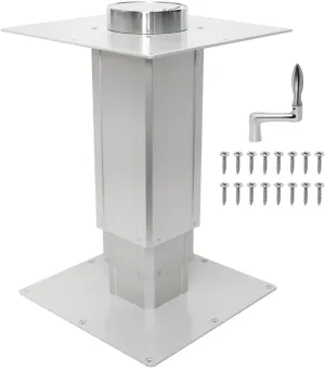 Heavy Duty RV Telescopic Table Pedestal, Adjustable Tatami RV Yacht Aluminum Alloy Table Legs Table Pedestal Base Only Camper Table Base Mount 11-31 Inch Height Range