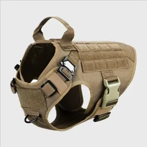 Heavy-Duty Tactical Dog Harness And Leash Set