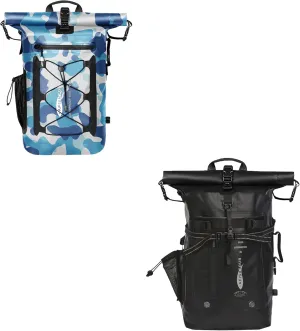Heavy Duty Waterproof Dry Bag Backpack - 35L Roll-Top Floating Dry Bag Backpack for Kayaking, Rafting, Boating