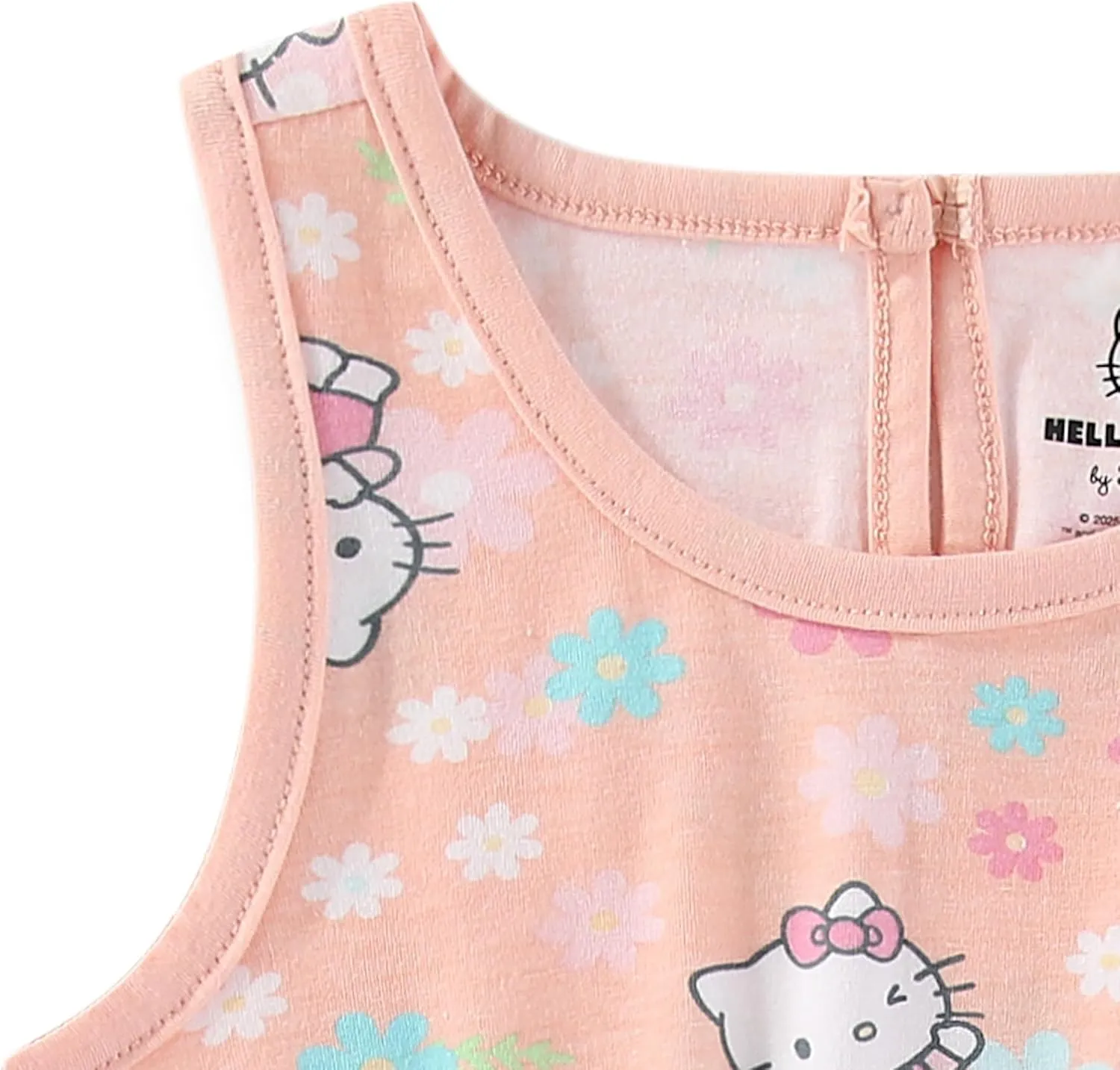 Hello Kitty Sanrio Girls 2 Pack Rompers for Toddlers and Big Kids