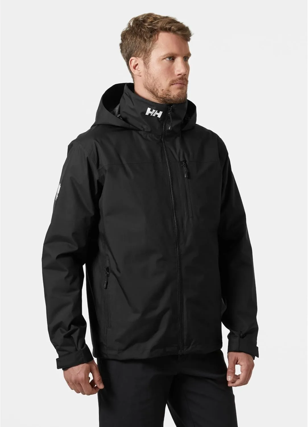 Helly-Hansen Crew Hooded Midlayer 2.0 Waterproof Jackets for Men with Insulated Windproof Sailing Fabric and Packable Hood