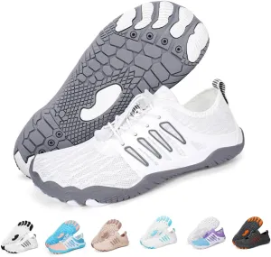 Hike Barefoot Water Shoes for Women Men, Quick-Dry Aqua Footwear Breathable Non-Slip Wide Toe Shoe for Beach Swim River Pool Lake Hiking Kayaking Surfing
