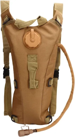 Hiking Water Backpack with 3L Bladder, Waterproof Hydration Reservoir Bag for Running, Cycling, Hiking, Climbing & Camping (Khaki)