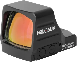 HOLOSUN HE507COMP-GR / HS507COMP CRS 2 MOA Dot & 8/20/32 MOA Circle Reflex Pistol Sight with Large Objective Lens - Durable Shake-Awake Parallax-Free Aluminum Handgun Sight - Green & Red Options