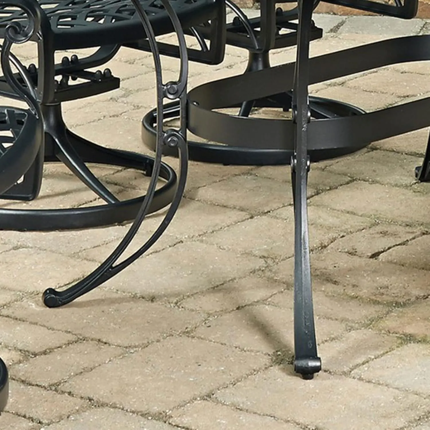 Homestyles Sanibel Black Outdoor Dining Table, Black, 72" Table, Sanibel