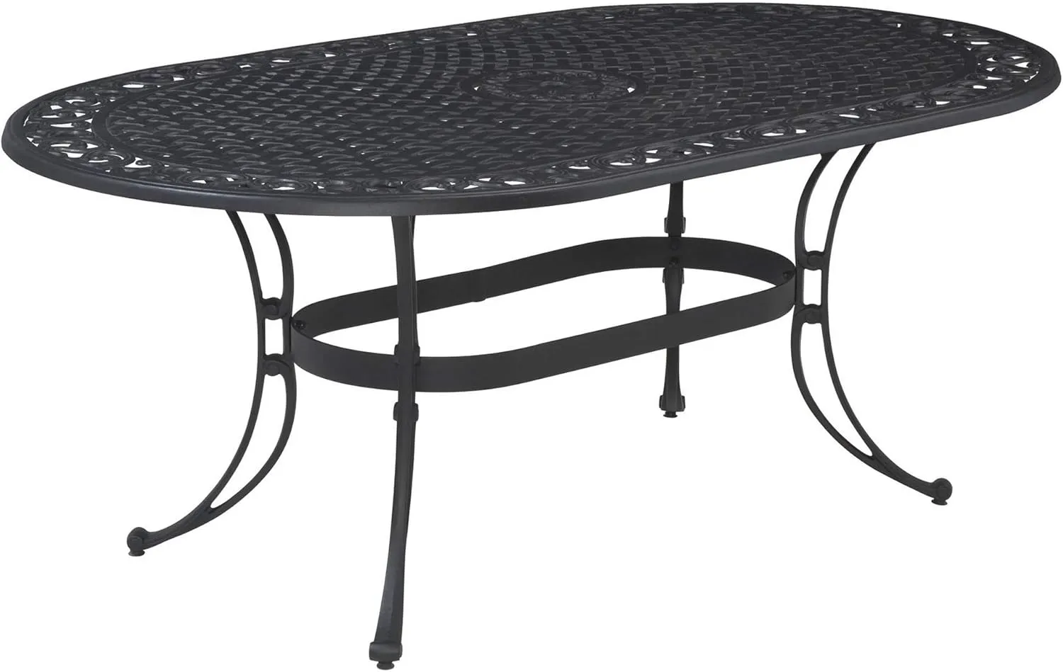 Homestyles Sanibel Black Outdoor Dining Table, Black, 72" Table, Sanibel