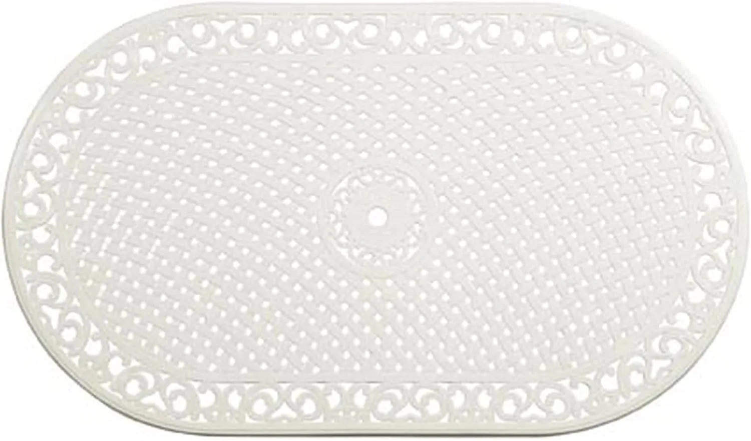 Homestyles Sanibel Black Outdoor Dining Table, Off White, 72" Table, Sanibel