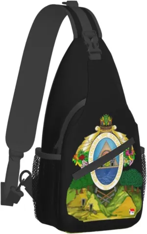 Honduras Flag Outdoor Cross-body Shoulder Bag, Unisex Backpack For Women Men Young Hiking Travel