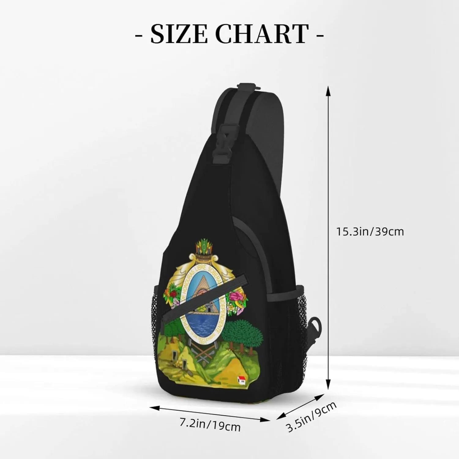 Honduras Flag Outdoor Cross-body Shoulder Bag, Unisex Backpack For Women Men Young Hiking Travel
