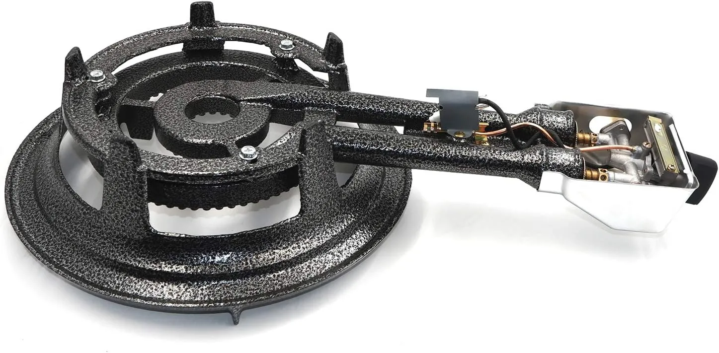 HongK- Camping Portable Propane Gas Burner Stove Jumbo Super Supergas Camp Tailgating 32,000 BTU [P/N:ET-COOK004-31A-IRONCAST]