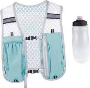 Hydration Vest Pack Running Backpack Lightweight Breathable Outdoor with 550ml Soft Bottle Sport Bag for Camping Race Cycling Trail