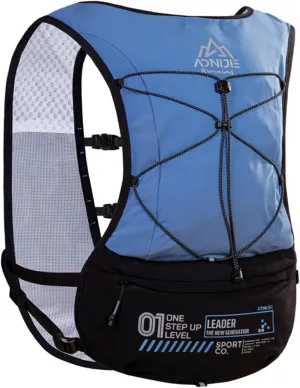ICE FLAME Hydration Backpack Vest, 5L Multifunctional Outdoor Running Backpack fit 6.8 Inches Phone for Marathon Training, Hiking, Trail and Walking