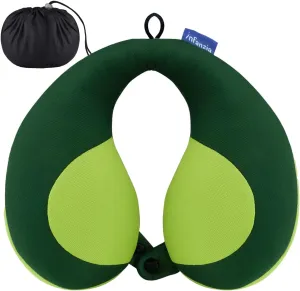 INFANZIA Kids Chin Supporting Travel Neck Pillow, Helps Support Head and Neck, Comfortably Designed for Head, Neck, and Chin Support - Gifts for Toddler/Child/Kids, Green