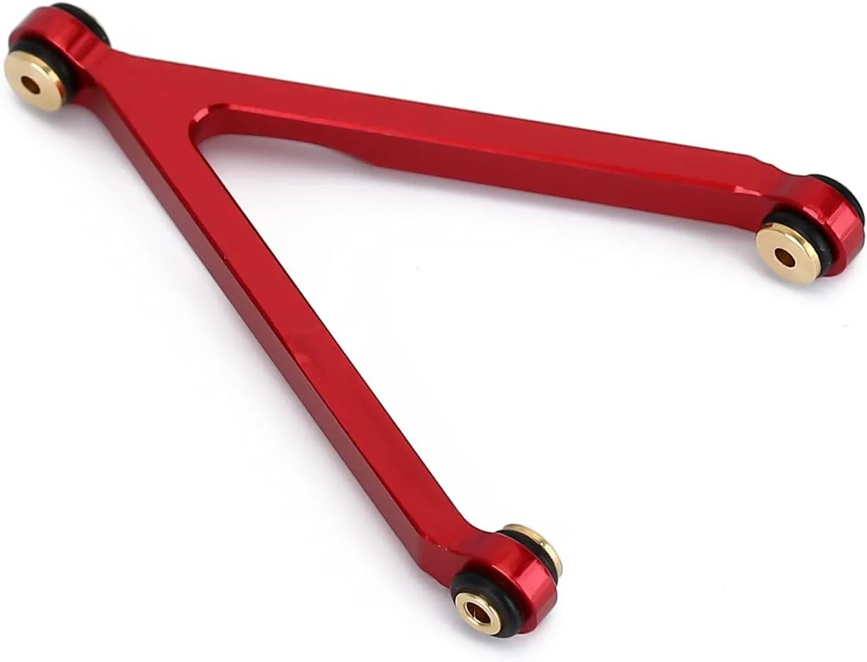 INJORA High Clearance Chassis Links Set for SCX24 C10 JLU Bronco Base Camp Axial 1/24 RC Crawler Car（Red）