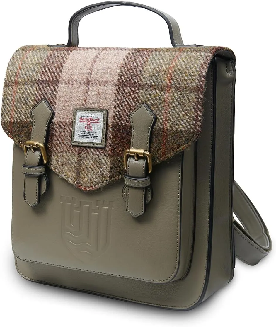 Islander HarrisTweed The Calton Backpack, Chestnut Tartan